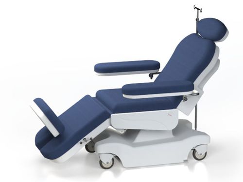 Elektrischer Hämodialysesessel - NPR 194 - Nuprom - dreiteilig / für Chemotherapie / auf Rollen