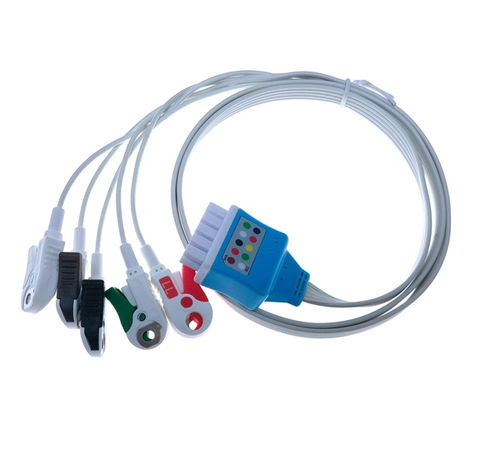 EKG-Kabel / 3-Kabel - EL103SA-MQ1 - Shenzhen Redy-Med Technology Co.,Ltd - 5 Adern
