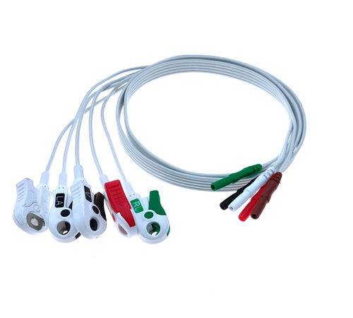 EKG-Kabel / 3-Kabel - EL103SA-DIN - Shenzhen Redy-Med Technology Co.,Ltd - 5 Adern