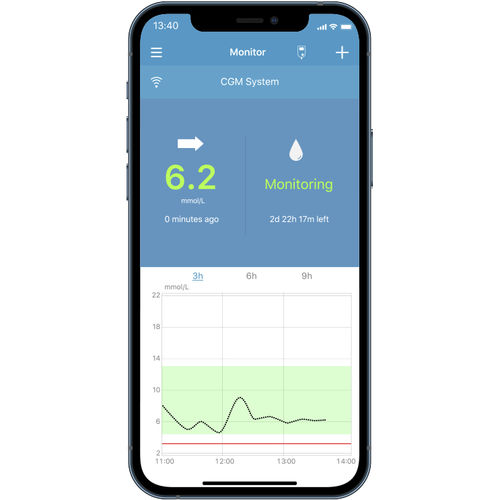Medizinische iOS-Applikation - EasySense  - Medtrum - für Patientendatenverwaltung / Diabetes-Verwaltung / Content-Sharing