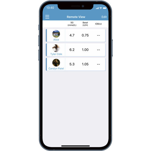 IOS-Applikation / für Patientendatenverwaltung - EasyFollow - Medtrum - Diabetes-Verwaltung / Content-Sharing / medizinisch