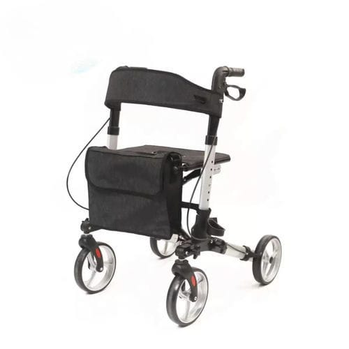 Rollator mit 4 Rädern - MOVO-F - Intco Machinery - für Senioren / Aluminiumrahmen / mit Sitz