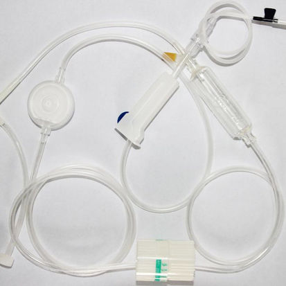 Polyvinylchlorid-Infusionsset - Jiangxi Qiaomin Medical Appliance - mit Tropfkammer / mit Y-Verbinder / mit Absperrhahn