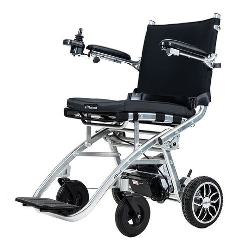 Elektrischer Rollstuhl - DYN20A-LW-ZJ - Zhongjin Medical - zur Nutzung im Freien / zusammenklappbar / mit Fußstütze