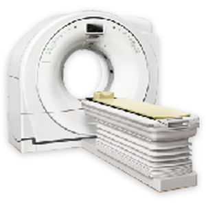 CT-Scanner / für Ganzkörpertomographie - APSARAS Flying Omni - Kangda Intercontinental Medical Equipment - 32 Querschnitte / Wide-Bore