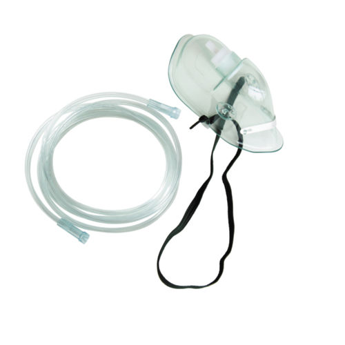 PVC-Sauerstoffmaske - uy - transparent / verstellbar