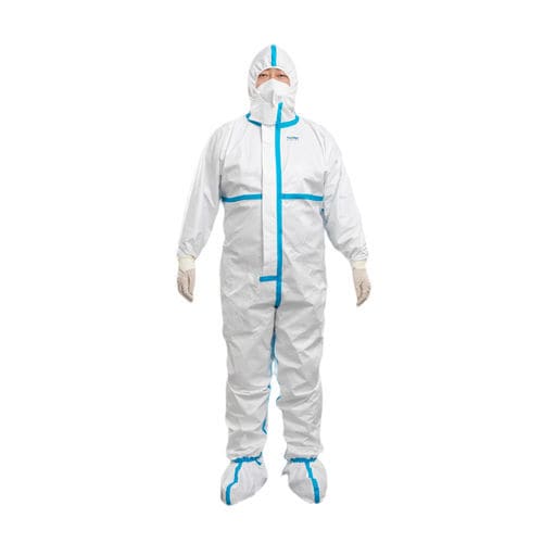 Unisex-Schutzanzug - uy - aus Polyethylen / Vlies / weiß