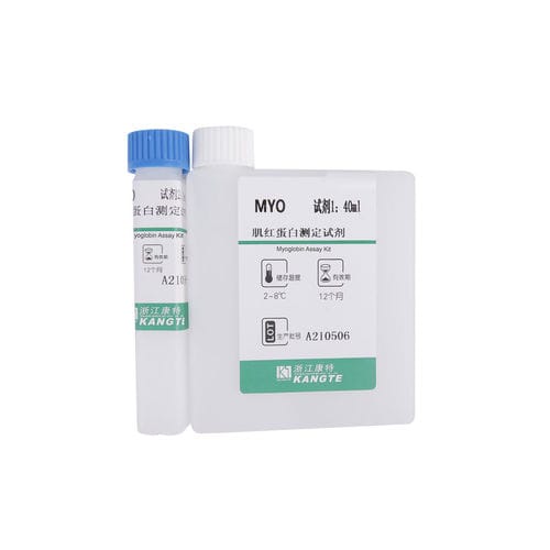 Myoglobin-Testkit - J002 series - Zhejiang Kangte Biotechnology Co., Ltd. - Nierenkrankheiten / für Herzinfarkt / Serum