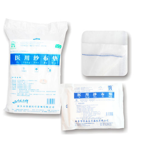 Baumwolle-Mullkompresse - 581 - Xinxiang Qiangsheng Medical Equipment - steril
