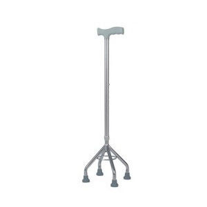 Fritzgriff-Gehstock - KR946S - Zhenjiang Kangrui Rehabilitation Equipment Co., Ltd. - Vierfuß / höhenverstellbar