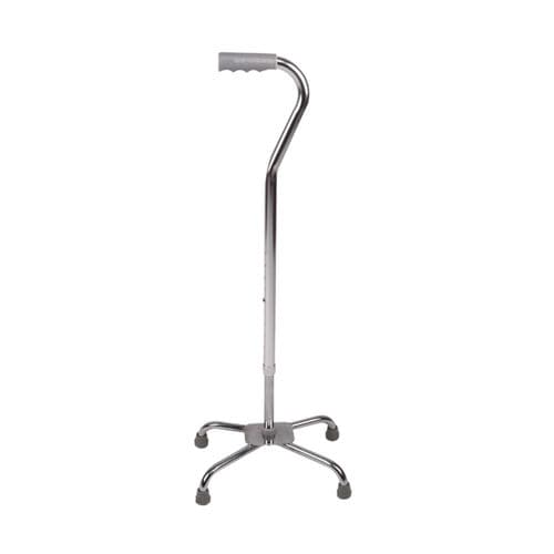 Gehstock / abgewinkelter Griff - KR921 - Zhenjiang Kangrui Rehabilitation Equipment Co., Ltd. - Vierfuß / höhenverstellbar / rutschfest