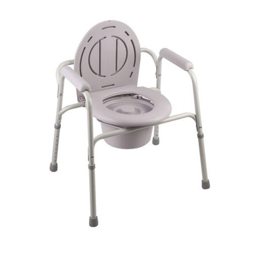 Duschstuhl mit Armlehnen - KR8101 - Zhenjiang Kangrui Rehabilitation Equipment Co., Ltd. - Toilette / mit Eimer / mit Rückenlehne