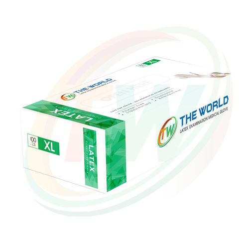 Latexhandschuh - The World Investment Joint Stock Company - medizinisch / puderfrei / wasserdicht