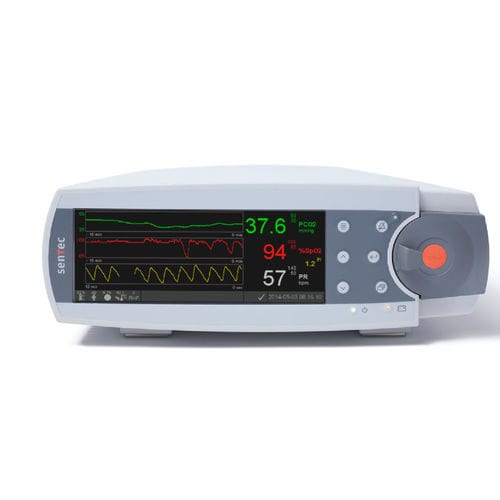 Kompakter Patientenmonitor - Sentec - CO2 / SpO2 / für künstliche Beatmung
