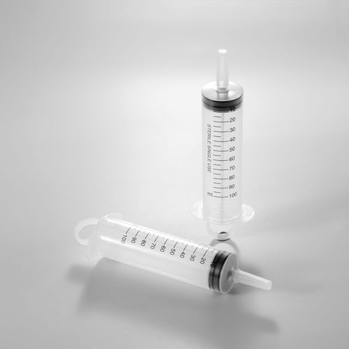 Polypropylen-Spritze - catheter-100 - Sunrise Medical Technology - Gummi / Einweg / steril