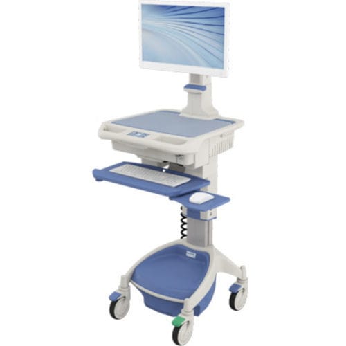 Medizinisch Computer-Arbeitsplatz - AccessPoint™ Single - Touchpoint Medical - lüfterlos / mobil