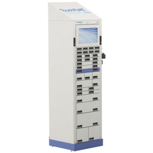 Automatisierter Ausgabeschrank / für Medikamente - medDispense® F - Touchpoint Medical - für Apotheken / kompakt / Optionen