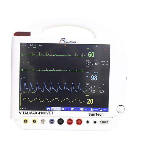 Tragbarer Patientenmonitor - VITALMAX 4100VET - Pace tech Medical - EKG / RESP / TEMP