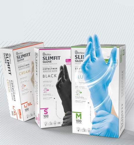 Copolymer-Handschuh - SLİMFİT  - Reflex - ohne Latex / Reinigung / L