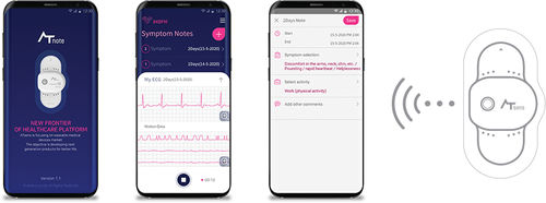 Mobile Applikation / Aufzeichnung - AT-Note - ATsens Co., Ltd. - Viewer / medizinisch / für EKG