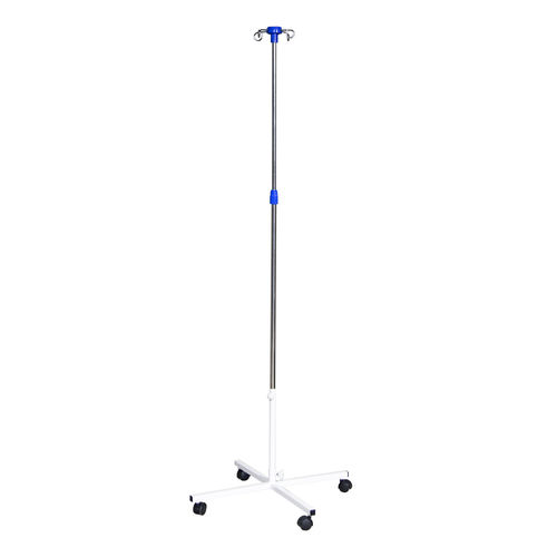 Infusionsständer auf Rollen - SHDV-4 - Zapovit - 4 Haken / teleskopisch / Edelstahl