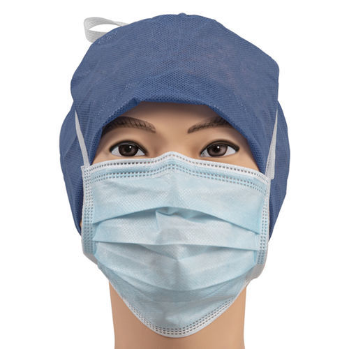 OP-Maske / EN 14683 - 15701F - Zhejiang Lanhine Medical Products - für Erwachsene / 50er-Packung / blau