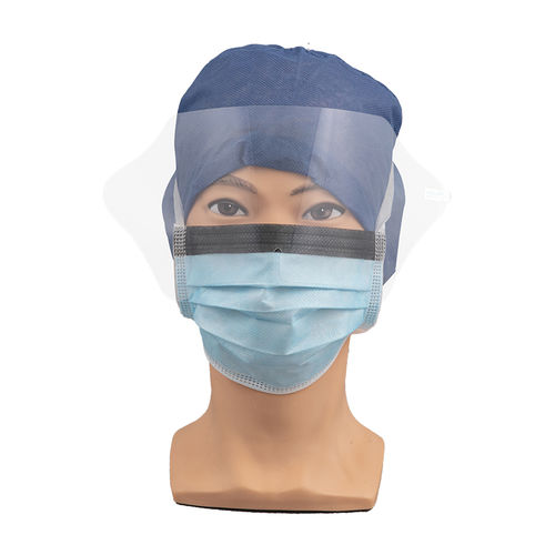 OP-Maske / EN 14683 - 15703G - Zhejiang Lanhine Medical Products - mit Visier / für Erwachsene / 25er-Packung