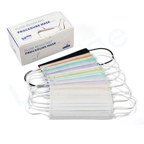 OP-Maske / EN 14683 - 15603F - Zhejiang Lanhine Medical Products - für Erwachsene / 50er-Packung / blau