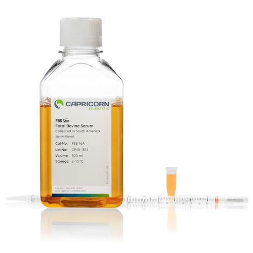 Reagenz / foetales Kalbfleischserum - FBS-16A - Capricorn Scientific GmbH - Wachstumsfaktor / für Zellkultur / flüssig