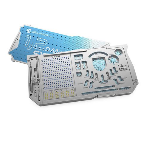 Schädel-Kiefer-Gesichtschirurgie-Instrumentenset - System D Micro S - for 1,2mm plating system - Delphos Implants
