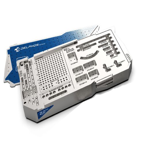 Instrumentenset / orthognate Chirurgie - System D Mini S 2,0mm - Delphos Implants
