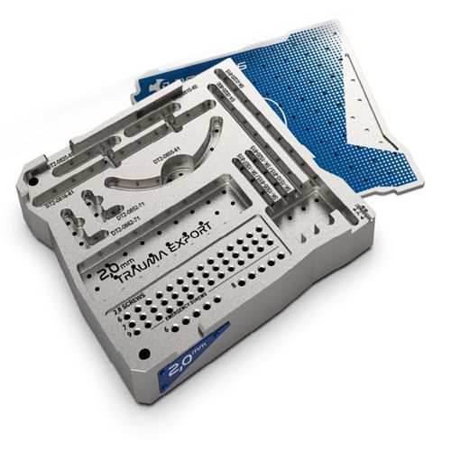 Instrumentenset / orthognate Chirurgie - System D Mini S 2,0mm Tray D MiniS Trauma export - Delphos Implants