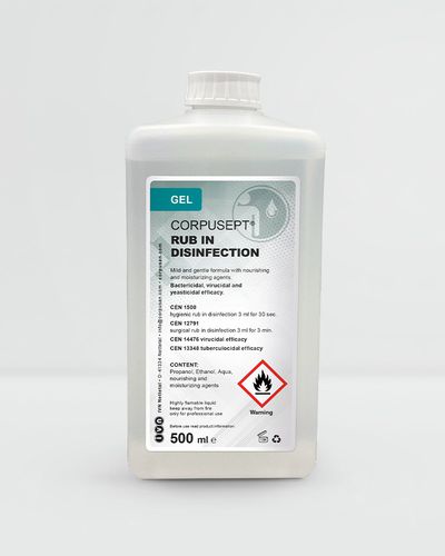 Desinfektionsmittel für Körperhygiene - CORPUSEPT® - IVN Nettetal & Unigema - Gel / 500 mL / auf Alkoholbasis
