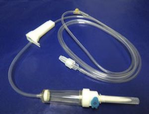 Intravenöses Infusionsset - EQUI-VEN "PLUS"	 - Laboratorios Yermedic - mit Y-Verbinder / mit Absperrhahn / mit Tropfkammer