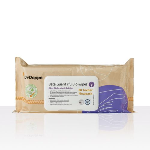 Feuchte Reinigungstücher / für Böden und andere Oberflächen - Beta Guard rfu - Laboratorium Dr. Deppe - 80er-Packung