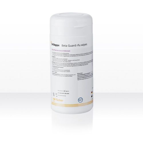 Feuchte Reinigungstücher / für Böden und andere Oberflächen - Beta Guard rfu  - Laboratorium Dr. Deppe - 150er-Packung