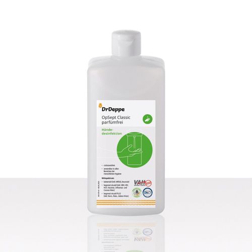 Hydroalkoholische Lösung / 500 mL - OpSept Classic perfume-free - Laboratorium Dr. Deppe - 100 ml / 1000 ml / 5000 mL