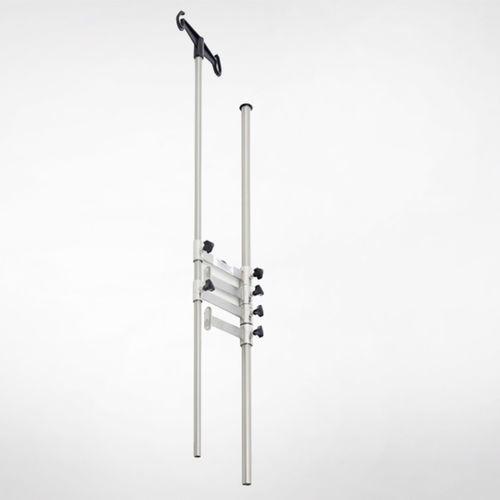 Bodenstehender Infusionsständer - 3050.AA - Üzümcü Hospital Equipment - 2 Haken / Edelstahl / Aluminium