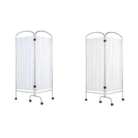 Zusammenklappbarer Medizinischer Bettschirm - VL25X.10.BI.1204 - Valiamo - 2-Flügel / Edelstahl