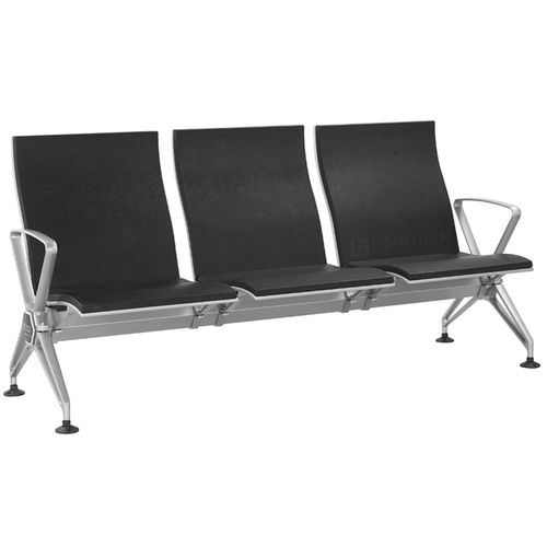 Traversenbank für Wartezimmer - SJ9090  - Foshan Oshujian Furniture Manufacturing Co., Ltd - mit Armlehnen / mit hoher Rückenlehne / 3 Plätze