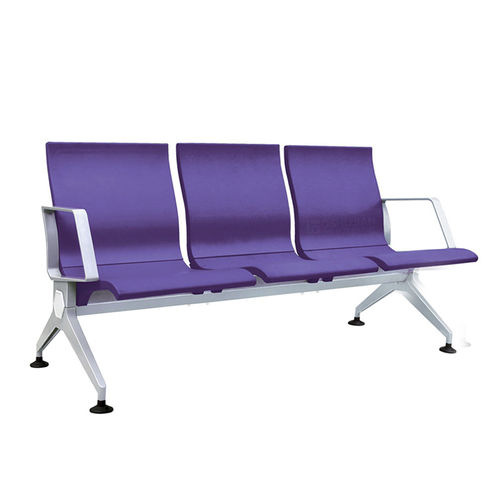 Traversenbank für Wartezimmer -  SJ9065 - Foshan Oshujian Furniture Manufacturing Co., Ltd - mit Armlehnen / mit hoher Rückenlehne / 3 Plätze