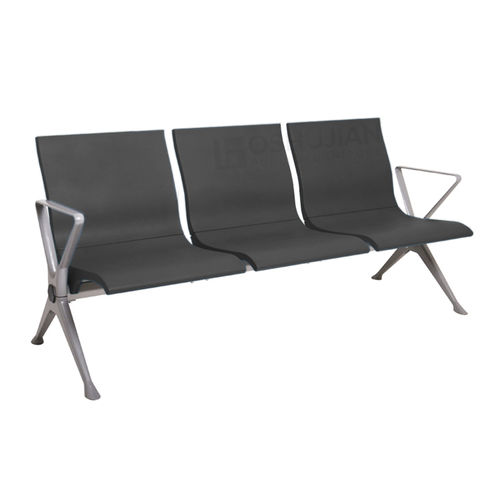 Traversenbank für Wartezimmer - SJ9075X - Foshan Oshujian Furniture Manufacturing Co., Ltd - mit Armlehnen / mit hoher Rückenlehne / 3 Plätze