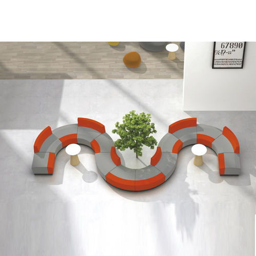 Sofa für Arztpraxis - SJ5201 - Foshan Oshujian Furniture Manufacturing Co., Ltd - Zweisitzer / 3 Plätze / Viersitzer