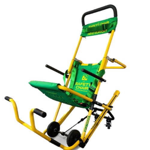 Evakuierungsstuhl mit Treppensteighilfe - EV-7000 Plus - Safety Chair International - zusammenklappbar / auf Rollen / für Übergewichtige