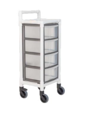 Medizinischer Wagen - CRM 001 4C - ENCLARA MEDICAL - IRM / für Instrumente / Mehrzweck