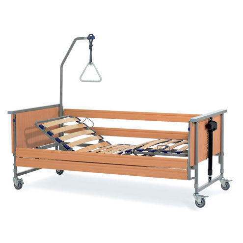 Pflegebett - Domiflex - Prontomed srl - elektrisch / höhenverstellbar / auf Rollen