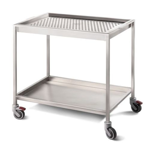 Medizinischer Wagen - Palakkad Surgical Industries - für sterile Materialien / für Sterilisierungsabteilung / für Instrumente