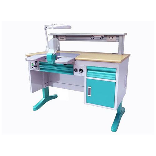 Arbeitsplatz für Dentallabors / mit Licht - JT-53 - Tangshan UMG Medical Instrument - mit Regal / Edelstahl