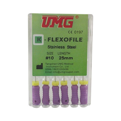 Zahnfeile für Wurzelkanal-Behandlungen - K-FLEXOFILE - Tangshan UMG Medical Instrument - Edelstahl / diamantbeschichtet