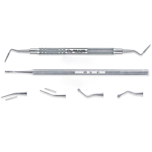 Parodontale Parodontalfeile - FS3/4S - Tangshan UMG Medical Instrument - doppelt / Edelstahl